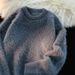 Lazy Style Round Neck Sweater For Boys, Winter New Style, Loose And Versatile, Solid Color Knitted Sweater, Trendy Brand_viptrois.com