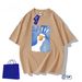 Men's Trendy Short-sleeved T-shirt Men's Summer Thin Breathable Half-sleeved Top Big Goose Loose Trendy T-shirt_viptrois.com