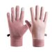 New autumn and winter men and women outdoor sports gloves cycling silicone non slip warm plus velvet touch screen windproof gloves_viptrois.com