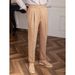 Men's Gurkha High Waist Trousers Gentleman's Suit Petty Casual Straight Trousers Versatile Fashion Drape Commuting_viptrois.com