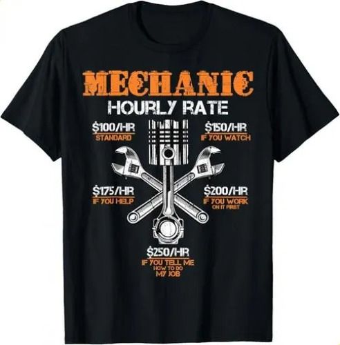 T-shirtfunny Mechanic Hourly Rate Gift 2026 Shirt Labor Rates Gif_viptrois.com