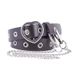 Yan Xuan South Korea East Gate Decoration Women's Love Leisure Hanging Chain Full hole Chicken Eye Buckle Belt Women_viptrois.com