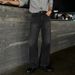 Men's Clothing Washed Straight Jeans Men's Spring Cleanfit Long Pants Wide Leg Mopping Pants_viptrois.com