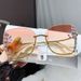 Women's Glasses new fashion rhinestone sunglasses for women, slim sunglasses, internet celebrity style, sun protection and UV protection_viptrois.com