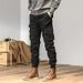 Retro Cargo Pants Men – Slim-Fit Military Workwear Pants (29-38, 97% Cotton + Stretch, Multi-Pocket & Street Style)_viptrois.com