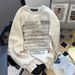 Pure Cotton American Retro Lazy Music Note Letter Sweater 2024 Spring And Autumn Thin Vintage Guochao Crew Neck Top_viptrois.com