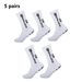 Premium Football Socks With Grip Dots - Breathable, Anti-Slip, Moisture-Wicking Sports Socks For Men & Women (5-Pack, Assorted Colors)_viptrois.com