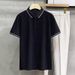 Men's Clothing Fashionable British Style Men's Business Casual Lapel Ice Silk Short Sleeved PO.LO Shirt Summer Collared Half Sleeved T Shirt_viptrois.com
