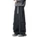 Lightweight & Breathable Workwear Pants For Men - Adjustable Drawstring Waist, Multi-Pocket Cargo Trousers For Hiking, Camping & Everyday Wear_viptrois.com