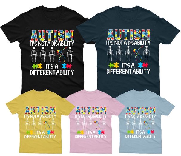 It's Not A Disability Autism Awareness Day Promoting Love Acceptance T-Shirt Mens Womens Tees Top #AD_viptrois.com