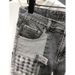 Men's Clothing Summer New Gray And Black Stitching Denim Shorts Trendy Straight Loose Five Point Pants Horse Pants_viptrois.com