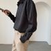 Men's Clothing Black And White Striped Casual Shirt Men's Long Sleeved Handsome Inner Wear Clothes Free Ironing Black Men's Shirt Spring And Autumn_viptrois.com