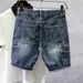 Men's Clothing Denim Shorts Color Men's High End New Style Five Point Pants Men's Summer Thin Youth Casual Shorts_viptrois.com