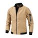 Men's Clothing Spring And Autumn Youth Men's Stand Collar Casual Jacket Men's Coat 0599 Workwear Camouflage Windproof Windproof_viptrois.com
