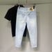 Men's Clothing Light Blue Washed Jeans Men's Style Slim Stretch Skinny Pants 2024 Spring And Autumn Men's Harem Pants_viptrois.com
