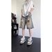 Men's Clothing Denim Shorts Men's Washed Trendy Casual Retro 5 Point Youth Handsome Pants_viptrois.com