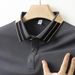 Men's Clothing Short Sleeved Polo Shirt Summer New Style Lapel Business Casual All Match Middle Aged Loose T Shirt Can Be Sent On Behalf Of_viptrois.com