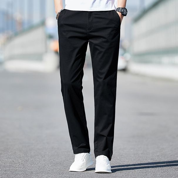 Men's Clothing Spring And Summer Thin Business Casual Trousers Loose Straight Trousers Trendy Trousers Men_viptrois.com