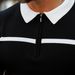 Men's Clothing New Men's Slim Color Matching Stand Up Collar Men's Casual Vertical Striped Short Sleeved Youth Men's Clothing Tops_viptrois.com