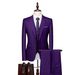 Men's Casual European And American Business Professional Suit, Groom And Best Man Wedding Banquet Three-piece Suit + Waistcoat + Trousers_viptrois.com