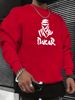 Men's Loose Casual Fashionable Letter Pattern Printed Round Neck Long Sleeved Pullover Hoodie For Autumn And Winter_viptrois.com