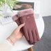 Women's Winter Warm Gloves Autumn and Winter Outdoor Cycling Driving Windproof Touch Screen Girls Cute De Velvet Plus Velvet_viptrois.com