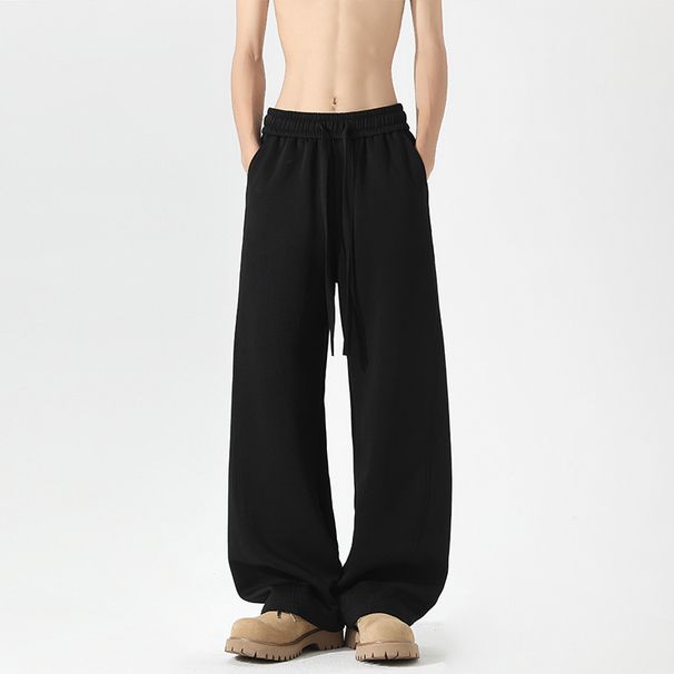Men's Clothing High Street Baggy Cargo Pants - Retro Loose Fit Joggers With Straight Leg, Cotton Blend Casual Sweatpants For Streetwear & Urban Style_viptrois.com