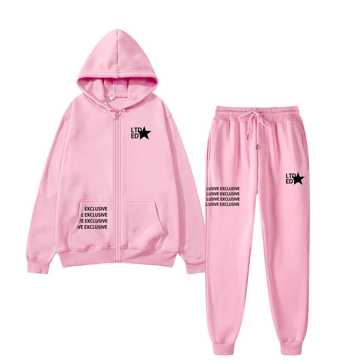 Men's Y2K Trendy Sweatshirt Suit Casual Letter Sports Sweatshirt Suit_viptrois.com
