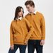 Unisex Thick Cotton Polo Sweatshirt - Oversized Casual Long Sleeve Pullover For Men & Women (Multiple Colors Available)_viptrois.com