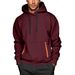 Men’s Statement Hoodie – Avant-Garde Ribbon-Trimmed Pullover With V-Neck & Drop-Shoulder Silhouette (S-XXXL, 10 Bold Colors)_viptrois.com