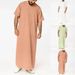 Men's Clothing Muslim Short Sleeved Long Shirt Robe_viptrois.com