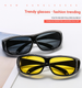 New European And American Cycling Glasses TV Sunglasses Windproof Sand Protection Glasses Driving Night Vision Goggles TV Goggles_viptrois.com