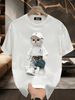 【DORAE】2026 Breathable T-shirt (Eco Cotton) Black (3D "Cool Cat In Cap" Print & Contrast Accent) – Pioneer Style For Weekend Getaway_viptrois.com
