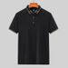 Men's Clothing New Ice Silk Short Sleeve Top Korean Style Trendy Slim Polo Shirt Fashion Casual Lapel Top_viptrois.com
