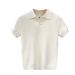 Men's Summer Knitted Lyocell Shirt Short Sleeve Scissor Collar Slim Fit Cool Wrinkle Resistant T-Shirt_viptrois.com