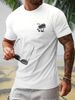 Maglietta A Maniche Corte Casual Uomo 180g Cotone Puro, Comoda E Versatile Per L'abbigliamento Quotidiano Estivo_viptrois.com