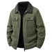 Men’s Corduroy Sherpa Jacket – Winter Fleece-Lined Workwear Coat With Multi-Pockets (M-5XL, Black/Khaki/Army Green/Gray)_viptrois.com