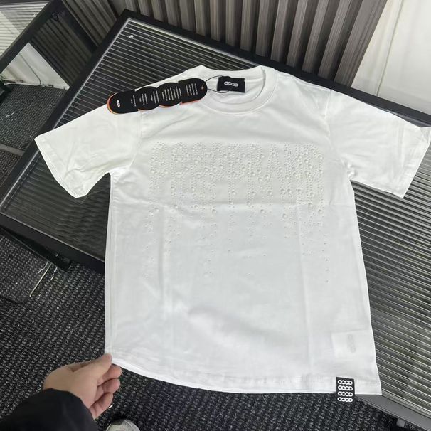 Summer Short-sleeve T-shirt For Men And Women, Light Luxury Slim-fit Trendy Brand, Internet Celebrity Style,_viptrois.com
