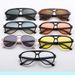 Men's Sunglasses Meter Nail Large Frame Frog Mirror Sunglasses Fashion Trend Plastic Double Beam Men And Women Sun Protection Style_viptrois.com