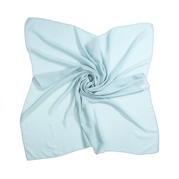 Women's Hijab summer new composite chiffon square scarf solid color headscarf scarf comfortable breathable_viptrois.com
