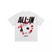 New Poker Print American Style Versatile Short Sleeve T-Shirt Vintage Washed Top Trendy Men_viptrois.com