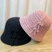 New Women's Versatile Spring/summer Bow Knitted Bowl Hat Women's Sunshade Fisherman Hat_viptrois.com