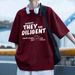 American Streetwear Brand Short-sleeved T-shirt Men's New Summer Style Cool, Loose And Trendy Half-sleeved Top Garment_viptrois.com