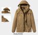 Men's Vintage Workwear Jacket - Heavyweight Cotton Fleece-Lined Coat With Utility Pockets For Winter (Black/Khaki/Army Green)_viptrois.com