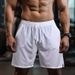 Shorts Men Summer Solid Color Large Size Loose Casual Pants Men Thin Quick Drying Running Sports Fitness Five Point Pants_viptrois.com