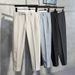 Men's Clothing Casual Pants Spring And Autumn Summer Thin Elastic Suit Pants Nine Point Trousers_viptrois.com