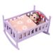Foreign Trade Wooden Doll Bed Princess Bed Role Play Wooden Baby Cradle Bed Children's Play House Toy Set_viptrois.com