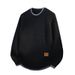 Southeast Asia Foreign Trade Dropshipping New 2025 Autumn Winter Fashion Round Neck Sweater Pullover Men's Hot Item_viptrois.com
