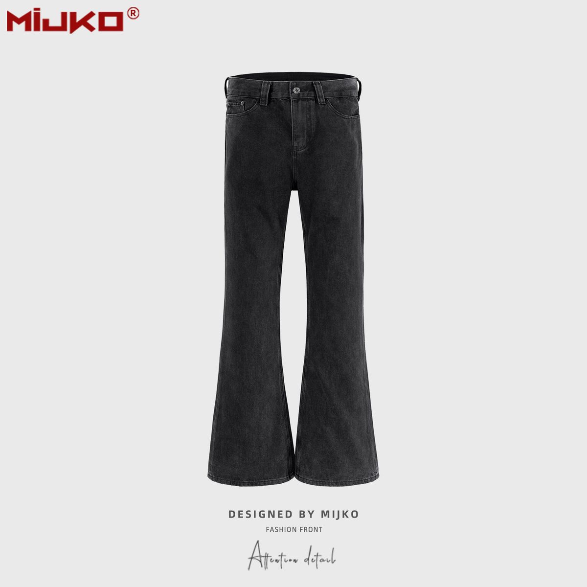 Man's clothing Urban destruction pants men's and women's war damage wash flared jeans_viptrois.com