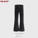 Man's clothing Urban destruction pants men's and women's war damage wash flared jeans_viptrois.com